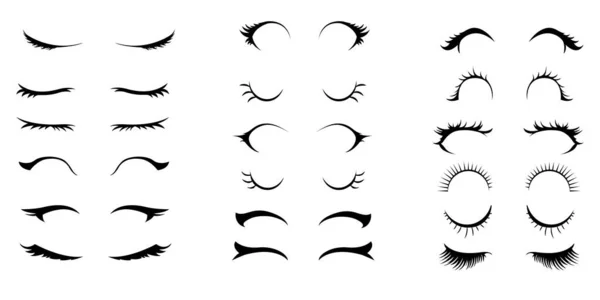 Ikonvektor för ögonfransar — Stock vektor