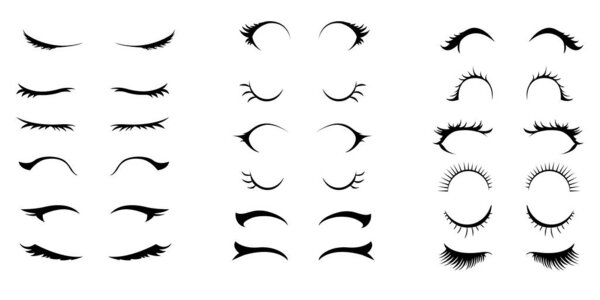 Eyelashes icon vector 