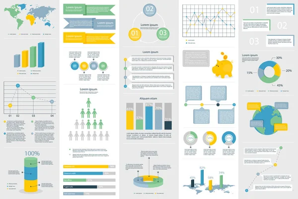 Infografischer Elemente-Vektor — Stockvektor