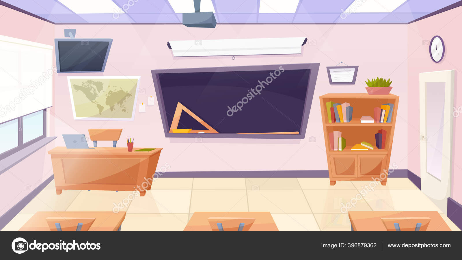 32+ Background Ruang Kelas Kartun Hd Pictures