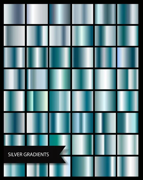 Srebrny gradient elegancki metaliczny błyszczący szary — Wektor stockowy