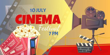 Patlamış mısırlı film festivali afişi