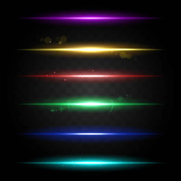 效应中子的集合体发光韧带 — 图库矢量图片