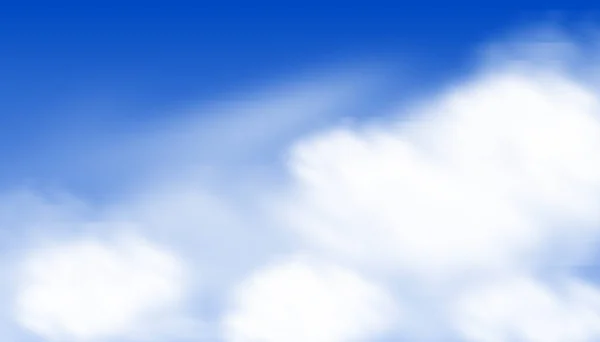 Belle nuvole di acquerello e sfondo del cielo — Vettoriale Stock