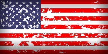 Grunge ABD bayrağı ulusal Amerikan geçmişi
