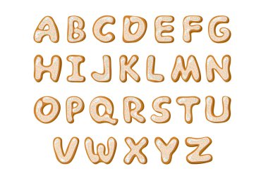 Zencefilli kek, alfabe paketi.