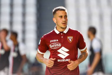 TURIN, İtalya - 04 Temmuz 2020 İtalyan Serie A Soccer Championship. Juventus Torino 'ya karşı 4-1, Alex Berenguer, Torino.