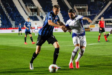 BERGAMO, İtalya - 8 Temmuz 2020: İtalyan Serie A Soccer Championship. Atalanta, Sampdoria 'ya karşı 2-0. Josip Iliciç, Atalanta. 