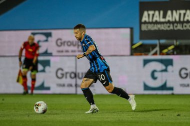 BERGAMO, İtalya - 8 Temmuz 2020: İtalyan Serie A Soccer Championship. Atalanta Sampdoria 'ya karşı 2-0, Alejandro Gomez, Atalanta. 