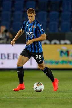 BERGAMO, İtalya - 8 Temmuz 2020: İtalyan Serie A Soccer Championship. Atalanta Sampdoria 'ya karşı 2-0, Mario Pasalic, Atalanta. 