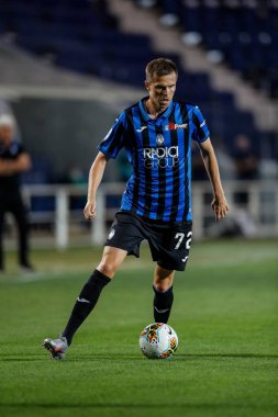 BERGAMO, İtalya - 8 Temmuz 2020: İtalyan Serie A Soccer Championship. Atalanta Sampdoria 'ya karşı 2-0, Josip Iliciç, Atalanta. 