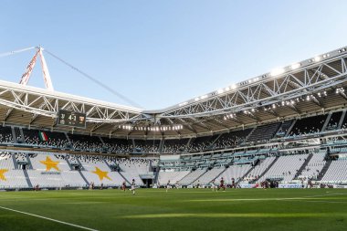 TURIN, İtalya - 04 Temmuz 2020 İtalyan Serie A Soccer Championship. Juventus Torino 'ya karşı 4-1, Juventus Stadyumu' nda maç var.. 