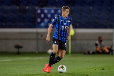 BERGAMO, İtalya - 8 Temmuz 2020: İtalyan Serie A Soccer Championship. Atalanta Sampdoria 'ya karşı 2-0, Mario Pasalic, Atalanta. 