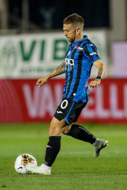 BERGAMO, İtalya - 8 Temmuz 2020: İtalyan Serie A Soccer Championship. Atalanta Sampdoria 'ya karşı 2-0, Alejandro Gomez, Atalanta. 