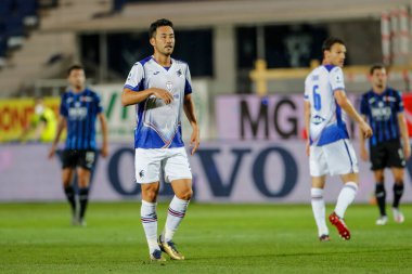 BERGAMO, İtalya - 8 Temmuz 2020: İtalyan Serie A Soccer Championship. Atalanta Sampdoria 'ya karşı 2-0, Maya Yoshida, Sampdoria. 