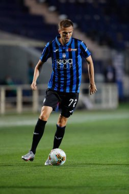 BERGAMO, İtalya - 8 Temmuz 2020: İtalyan Serie A Soccer Championship. Atalanta Sampdoria 'ya karşı 2-0, Josip Iliciç, Atalanta. 
