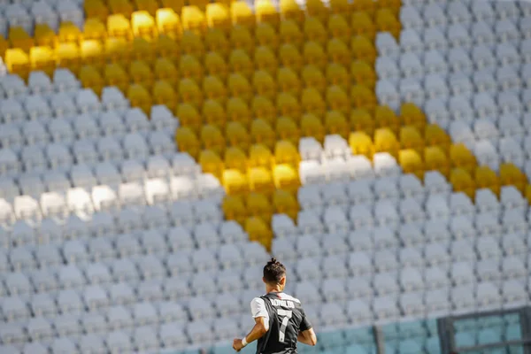 Turin Itálie Červen 2020 Mistrovství Itálie Fotbale Juventus Torino Cristiano — Stock fotografie