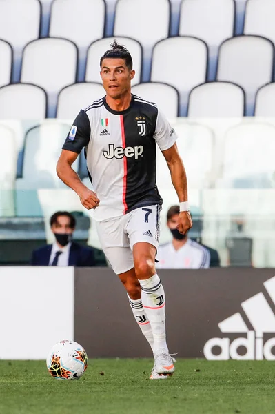 Turín Italia Julio 2020 Campeonato Italiano Fútbol Serie Juventus Torino —  Fotos de Stock