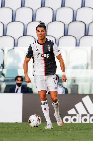 Turin Italië 04E Juli 2020 Italiaanse Serie Kampioenschap Voetbal Juventus — Stockfoto