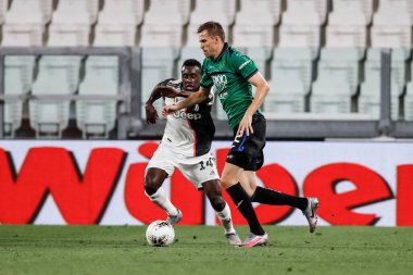 Turin, İtalya - 11 Temmuz 2020: İtalyan Serie A Soccer Championship. Juventus, Atalanta 'ya karşı 2-2, Josip Iliciç, Atalanta