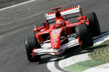 IMOLA, İtalya - 21. / 23RD Nisan 2006: F1 Dünya Şampiyonası. San Marino Grand Prix 'si, Michael Schumacher, Almanya, Ferrari