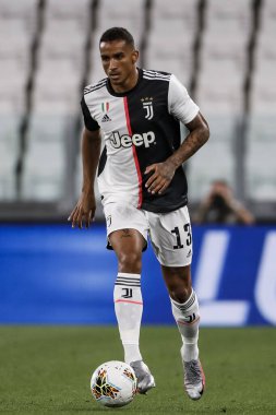 Turin, İtalya - 11 Temmuz 2020: İtalyan Serie A Soccer Championship. Juventus Atalanta 'ya karşı 2-2, Danilo, Juventus