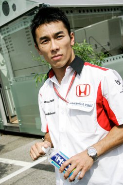 IMOLA, İtalya - 21. / 23RD Nisan 2006: F1 Dünya Şampiyonası. San Marino Grand Prix, Takuma Sato, Japonya, Süper Aguri Honda
