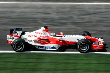 IMOLA, İtalya - 21. / 23RD Nisan 2006: F1 Dünya Şampiyonası. San Marino Grand Prix, Jarno Trulli, İtalya, Toyota