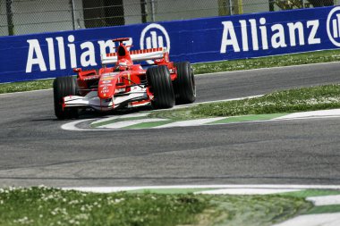 IMOLA, İtalya - 21. / 23RD Nisan 2006: F1 Dünya Şampiyonası. San Marino Grand Prix 'si, Michael Schumacher, Almanya, Ferrari