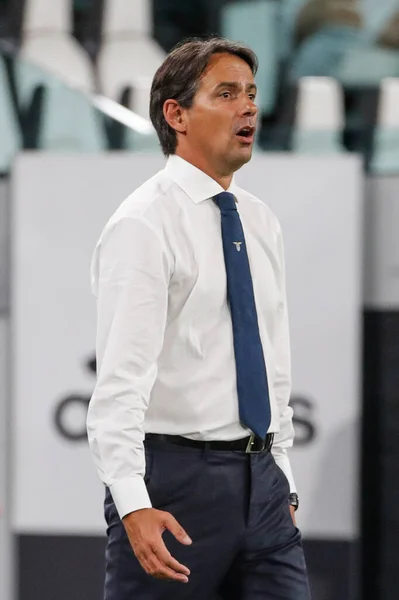 Torino Luglio 2020 Campionato Italiano Serie Juventus Lazio Simone Inzaghi — Foto Stock