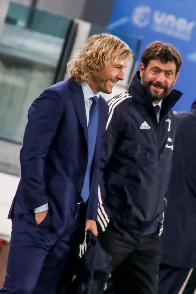 Pavel Nedved Andrea Agnelli Juventus — Zdjęcie stockowe