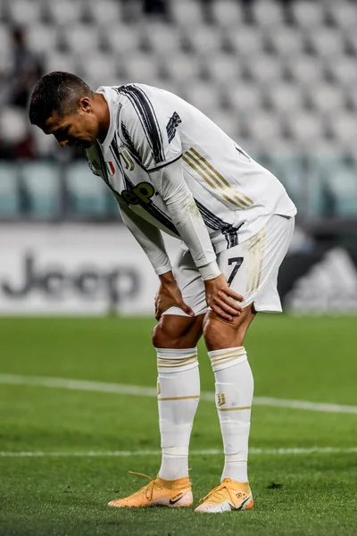 Cristiano Ronaldo Juventus Decepcionado — Foto de Stock