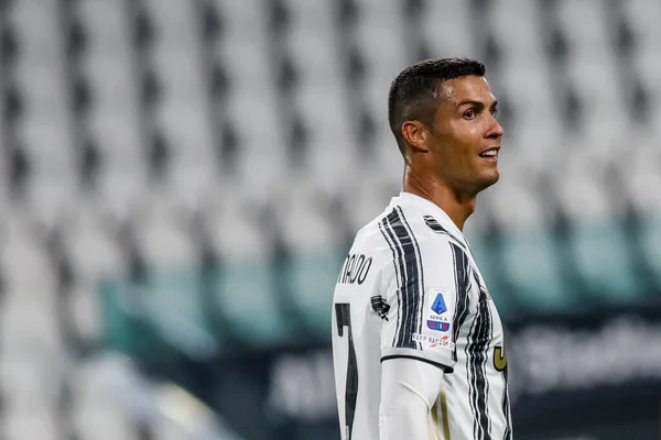 Cristiano Ronaldo Juventus Během Zápasu — Stock fotografie