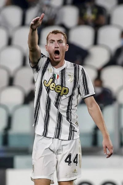 Dejan Kulusiewski Juventus Podczas Meczu — Zdjęcie stockowe