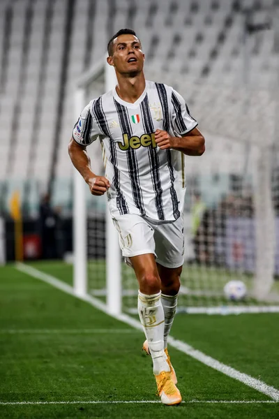 Cristiano Ronaldo Juventus Gol — Stok fotoğraf