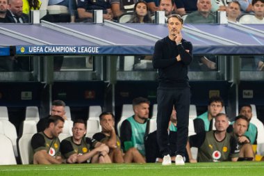 Torino, İtalya. 16 Eylül 2025. Allianz Juventus Stadyumu. UEFA Şampiyonlar Ligi 2025-26. Juventus, Borussia Dortmund 'a karşı. Niko Kovac, antrenör Borussia Dortmund.