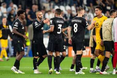 Torino, İtalya. 16 Eylül 2025. Allianz Juventus Stadyumu. UEFA Şampiyonlar Ligi 2025-26. Juventus, Borussia Dortmund 'a karşı. 4-4. Edon Zhegrova, Juventus.