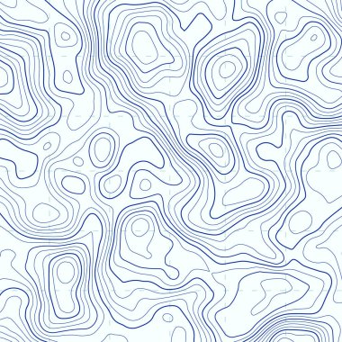 Topographic map on white background. Vector grid map. clipart