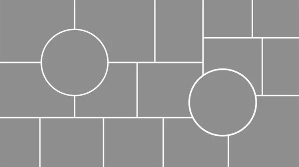 Modelo Vetor Criativo Colagem Composta Por Quadros Para Uma Foto — Vetor de Stock