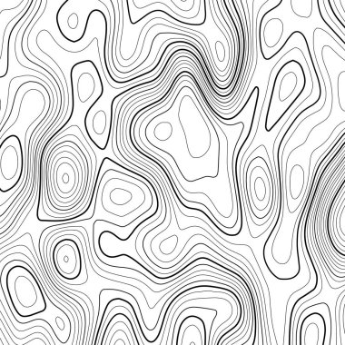 Beyaz arkaplanda topografik harita. Vektör ızgara haritası.