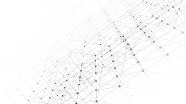 Arrière Plan Moderne Avec Points Connexion Lignes Structure Connexion Réseau — Image vectorielle