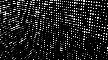 Soyut yarım ton dokusu. Noktalar arka plan. Farklı boyutlarda siyah parçacıklar.