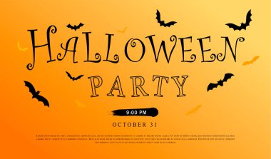 Mutlu Cadılar Bayramı afişleri. Ürkütücü sopaları olan bir el ilanı ve mesaj için bir yer. Cadılar Bayramı partisine davetiye.