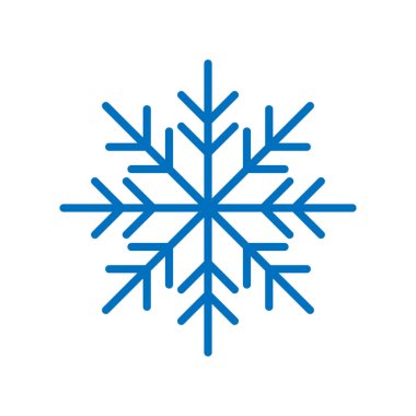 Beyaz arkaplandaki kar tanelerinin doğrusal çizimi. Kış. Yeni Yıl 