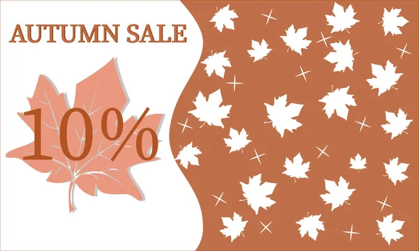 Eylül ayı için sonbahar indirimi posteri ya da afişi 