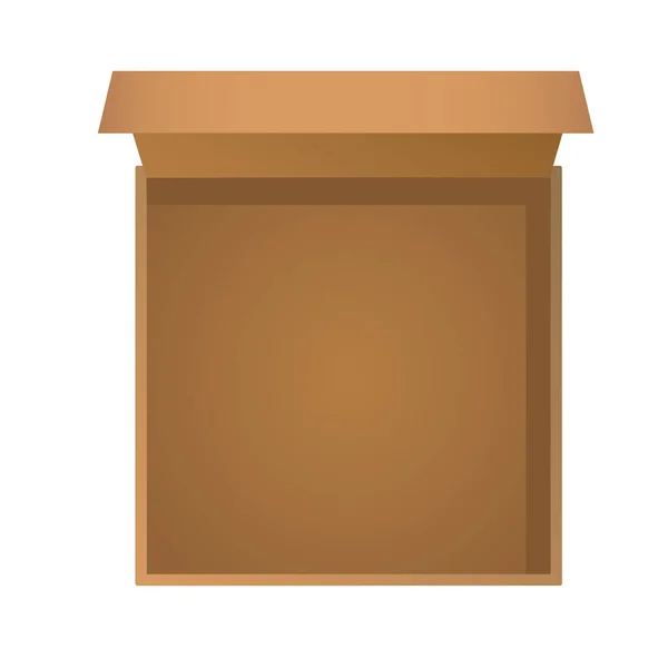 Beyaz arka planda bir kutu. Simge.