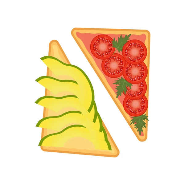 Beyaz masa arkaplan görüntüsü 4 üzerinde üçgen sandviçlerle öğle yemeği