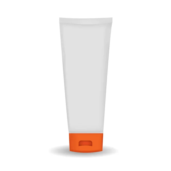 Bir tüp krem ya da gri beyaz tonlarda jöle deseni. Ürün ambalajı tasarla