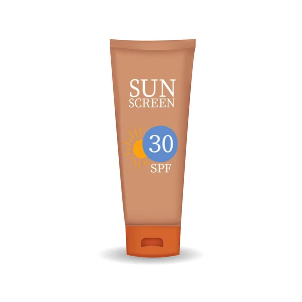 Güneş kremi. Plastik güneş koruması ve beyaz krem 4..