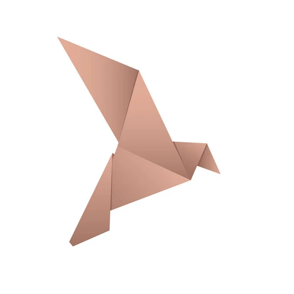 Origami vektörü. Kağıt katlama. Origami Kuşları 2